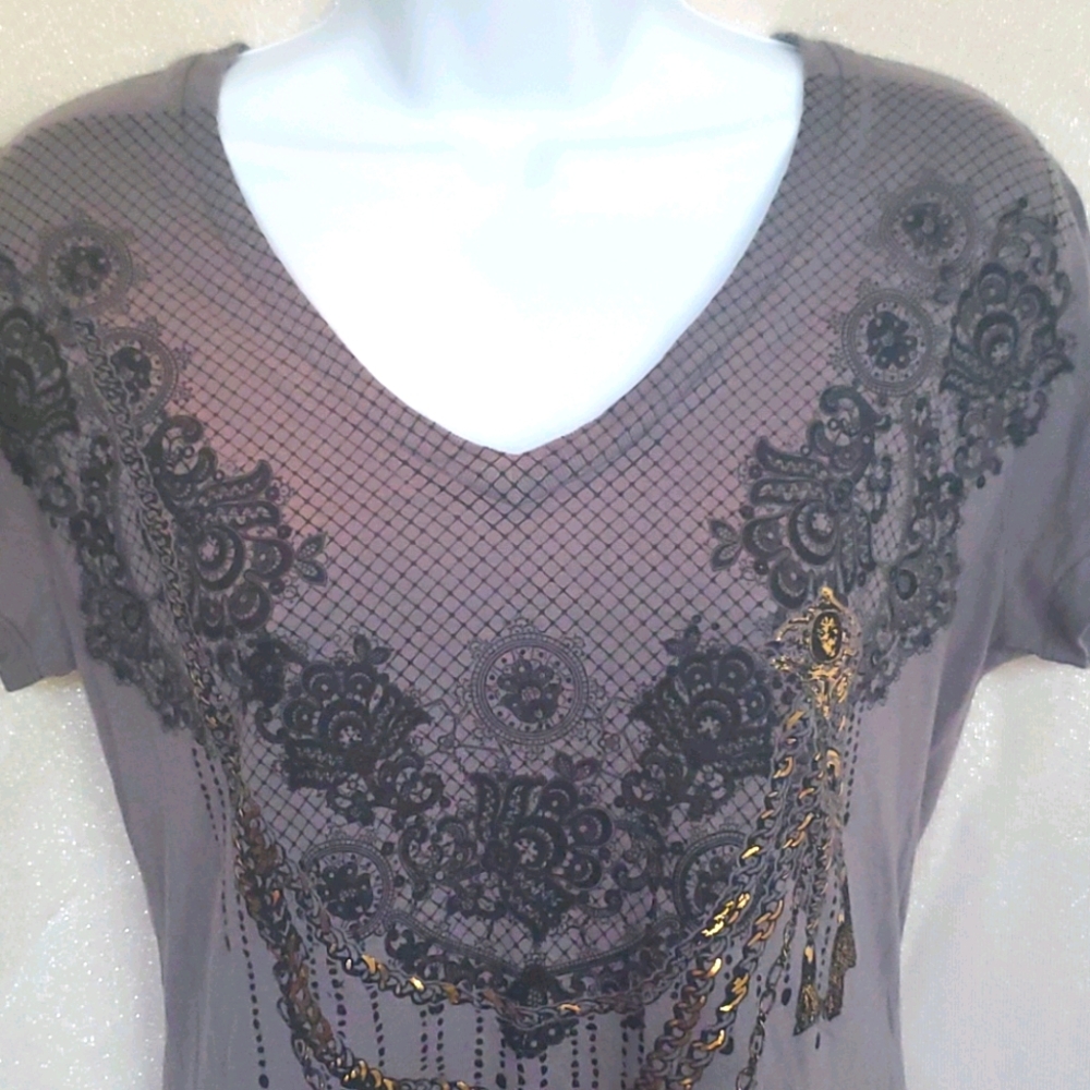 Women's V-Neck Tee - Picture 2 of 3